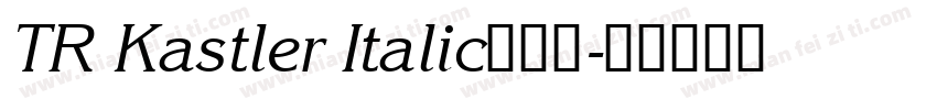 TR Kastler Italic转换器字体转换